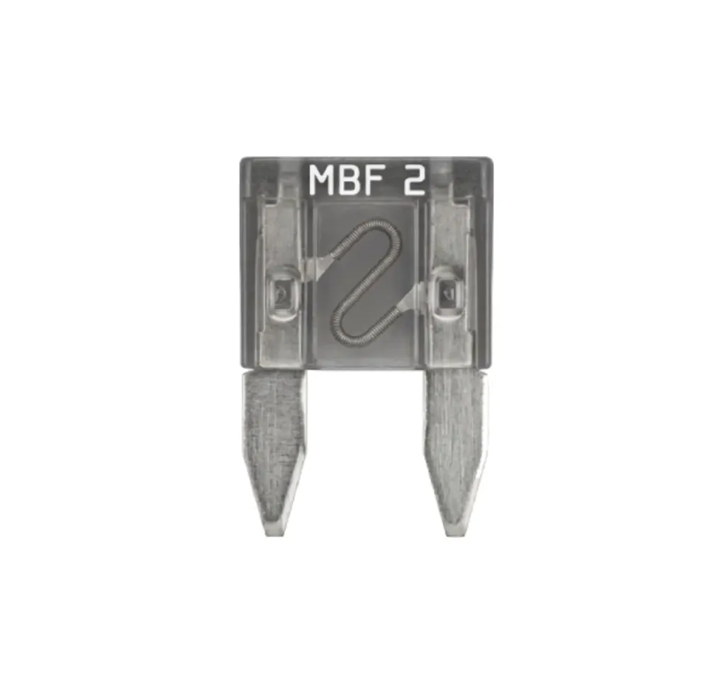 [MBF-2-GRY] MBF MINI Blade Fuses - 12V/24V Automotive, Motorcycle & Powersports Circuit Protection (2 Amp (Pack of 25))