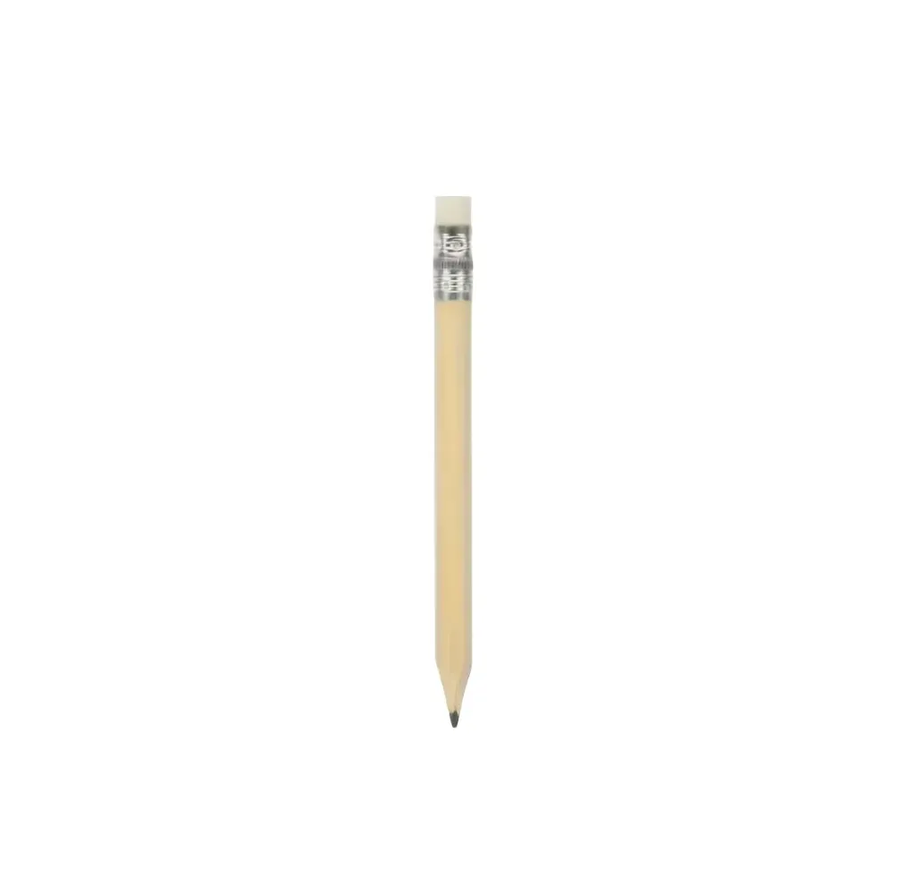 Short HB Utility Pencil with Eraser (10cm)
