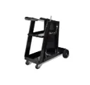 Welding Cart Black Trolley with 3 Shelves Workshop Organiser
